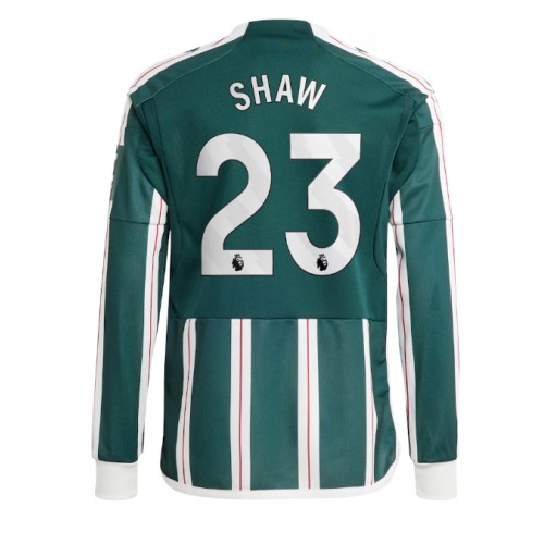 Maillot de foot Manchester United Luke Shaw #23 Extérieur 2023-24 Manche Longue